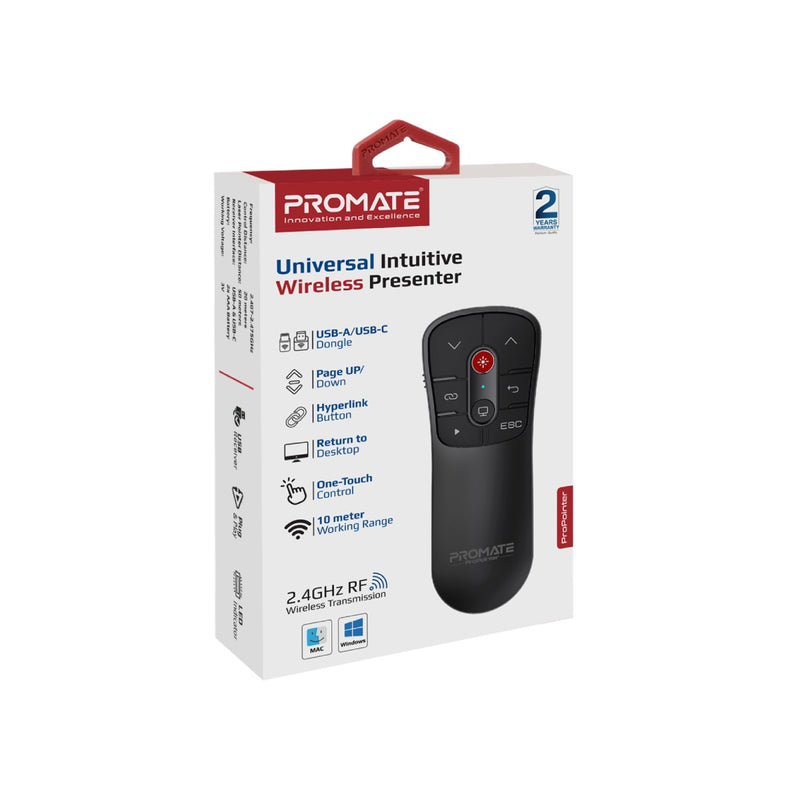 Promate Universal Intuitive Wireless Presenter | PROPOINTER