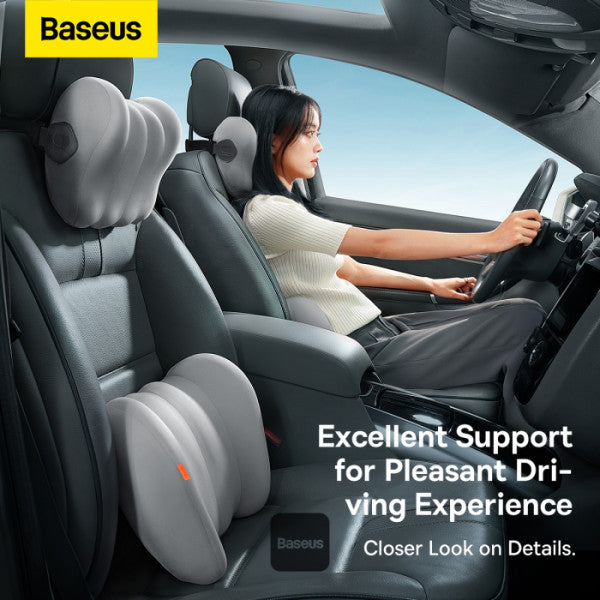 Baseus ComfortRide Series Car Cooling Lumbar Pillow Cluster - Gray