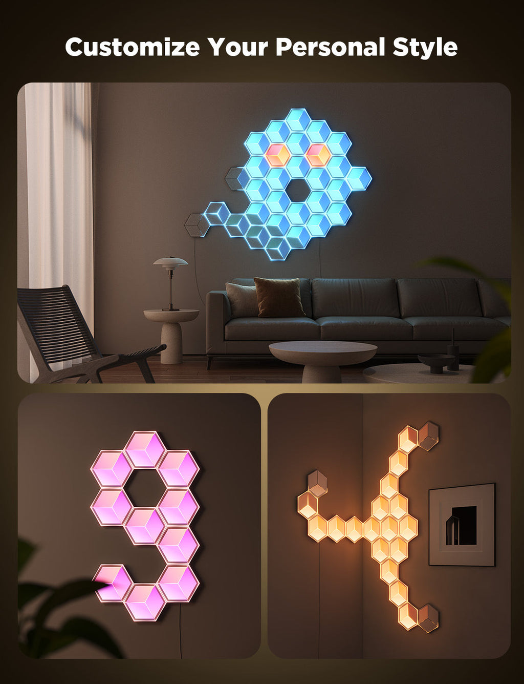 Govee Glide Hexagon Light Panels Ultra 7 Panels