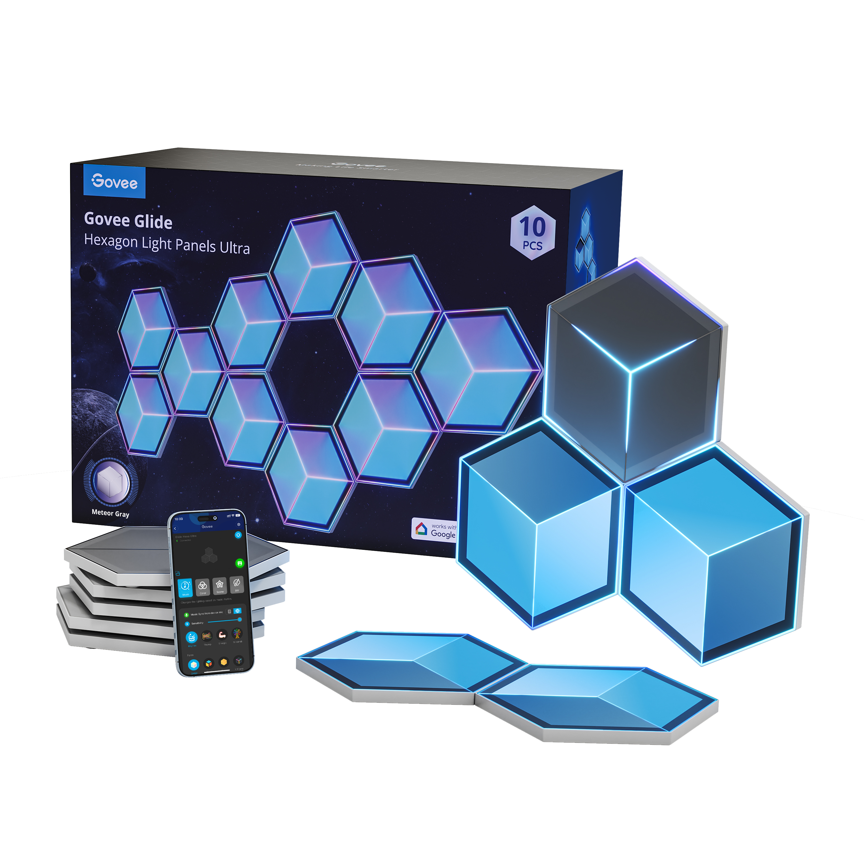 Govee Glide Hexagon Light Panels Ultra 7 Panels