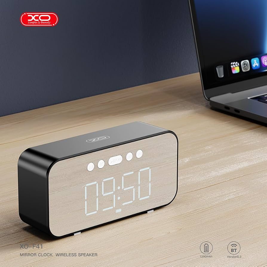 XO Mirror Clock Wireless Speaker