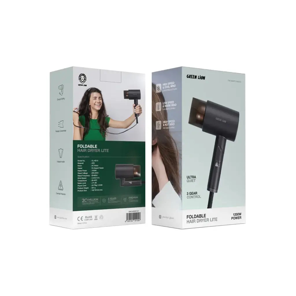 Green Lion Foldable Hair Dryer Lite