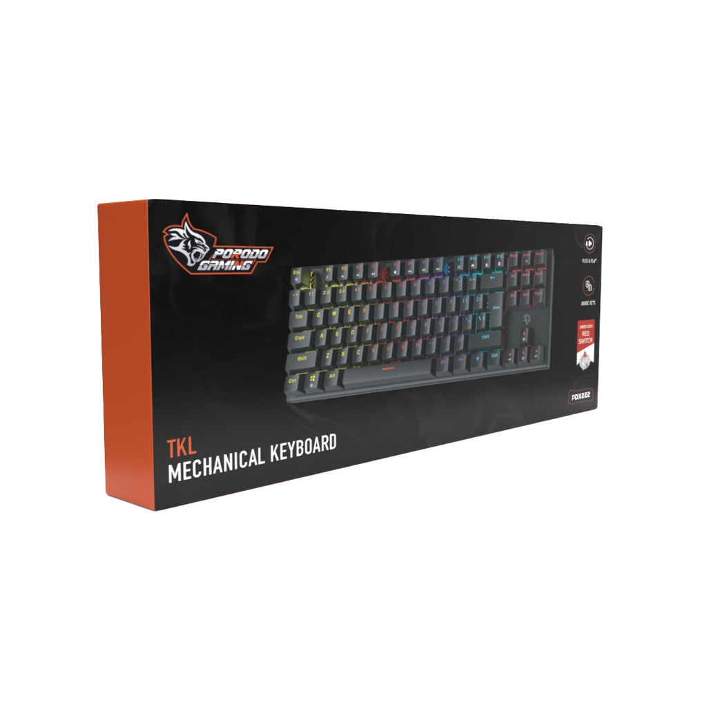 Porodo Gaming 84 Keys Mechanical Gaming Keyboard