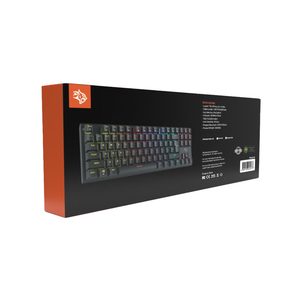 Porodo Gaming 84 Keys Mechanical Gaming Keyboard