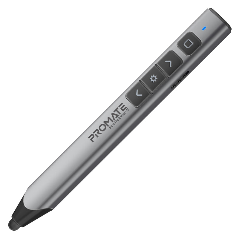 Promate Universal Intuitive Wireless Presenter with Stylus Pen 2-in-1 - Grey | PROPOINTER-S