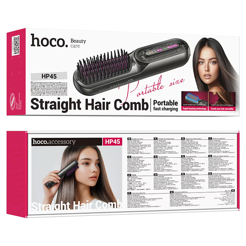 Hoco HP45 Portable Electric Hair Straightening Comb