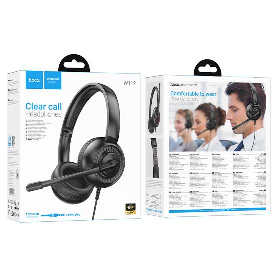 HOCO Clear Call Headphones Wired 35mm